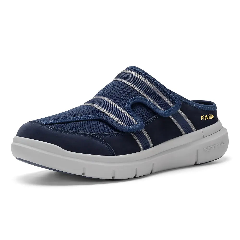 Marineblau Hausschuhe Herren Orthopädisch