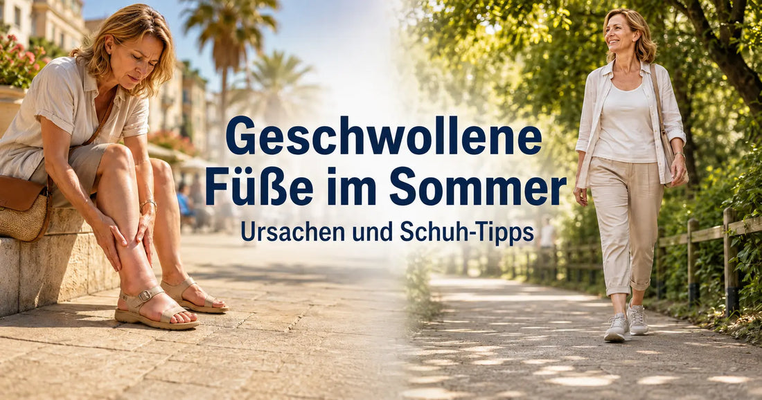 Geschwollene Füße im Sommer: Ursachen und Schuh-Tipps
