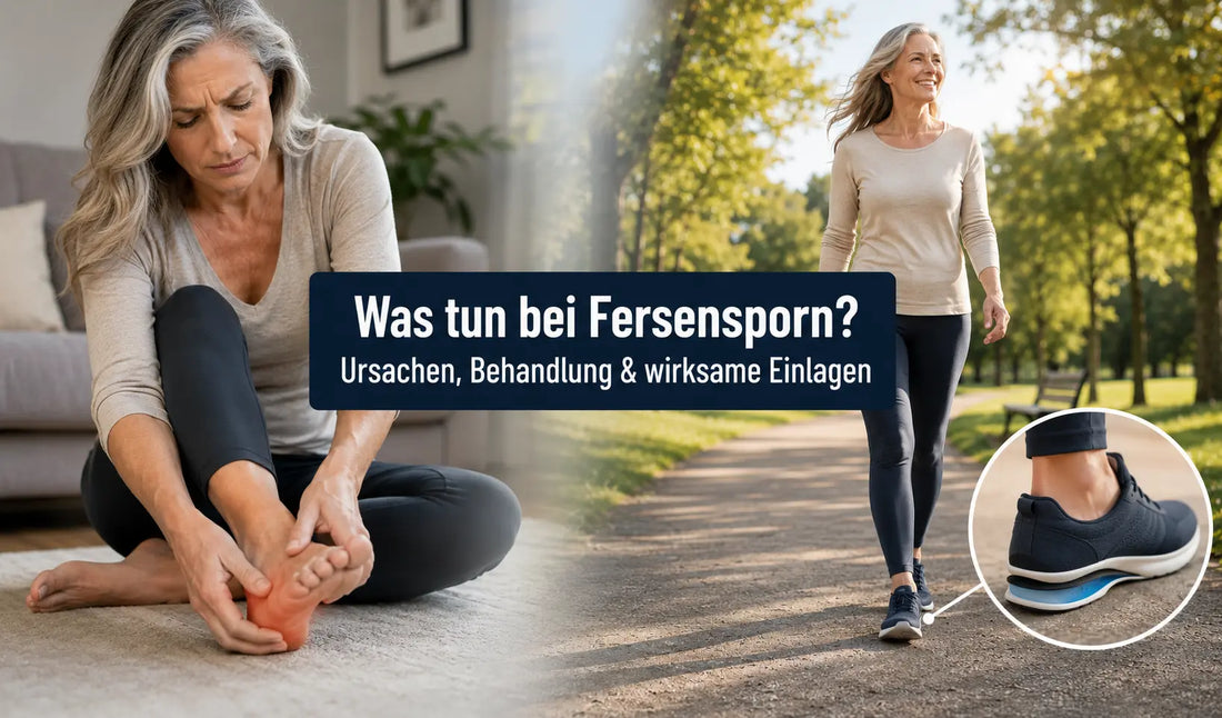 fersensporn behandlung einlagen banner