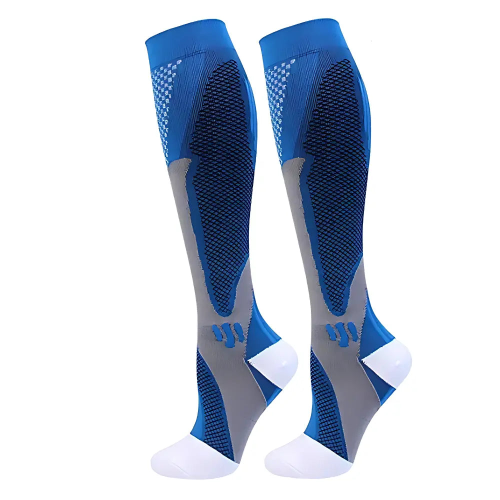 Blau Kompressionssocken Sport