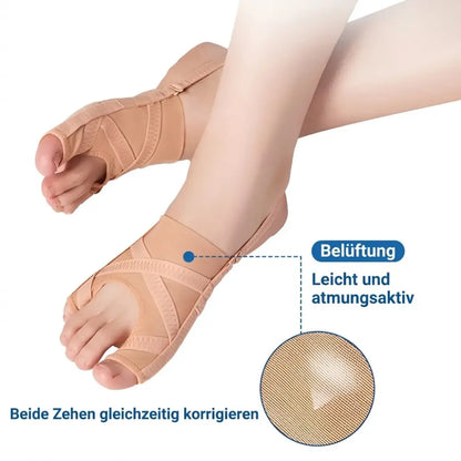 Hallux Valgus Korrektor - atmungsaktiv, leicht und beide Zehen gleichzeitig korrigieren