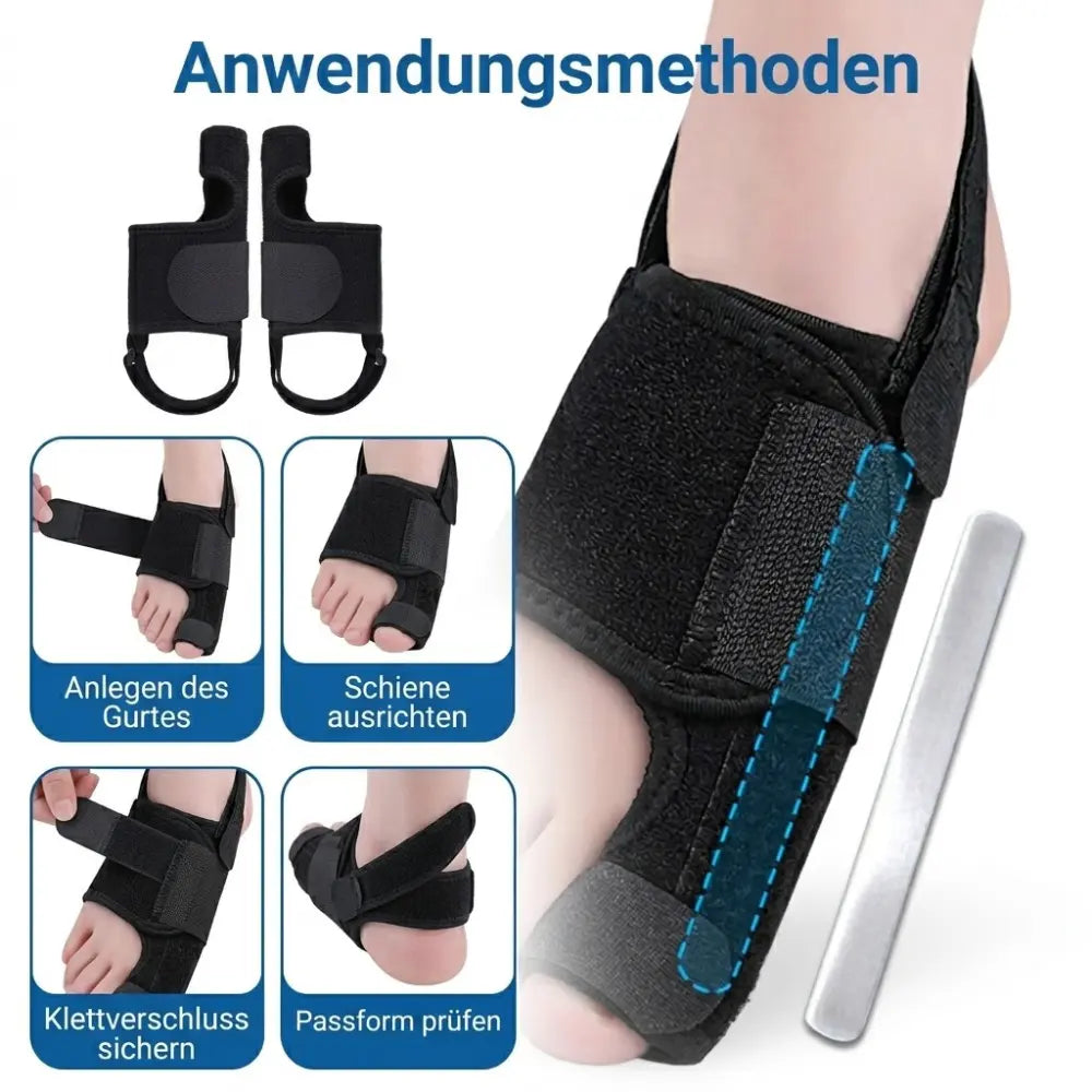 Hallux Valgus Nachtschiene anlegen – 4 Schritte Anwendungsmethode