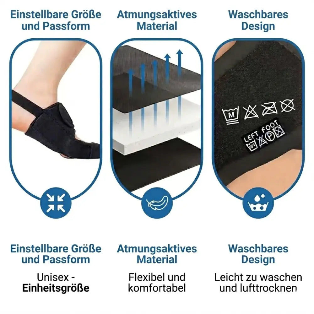 Hallux Valgus Nachtschiene – einstellbare Größe, atmungsaktives Material, waschbar