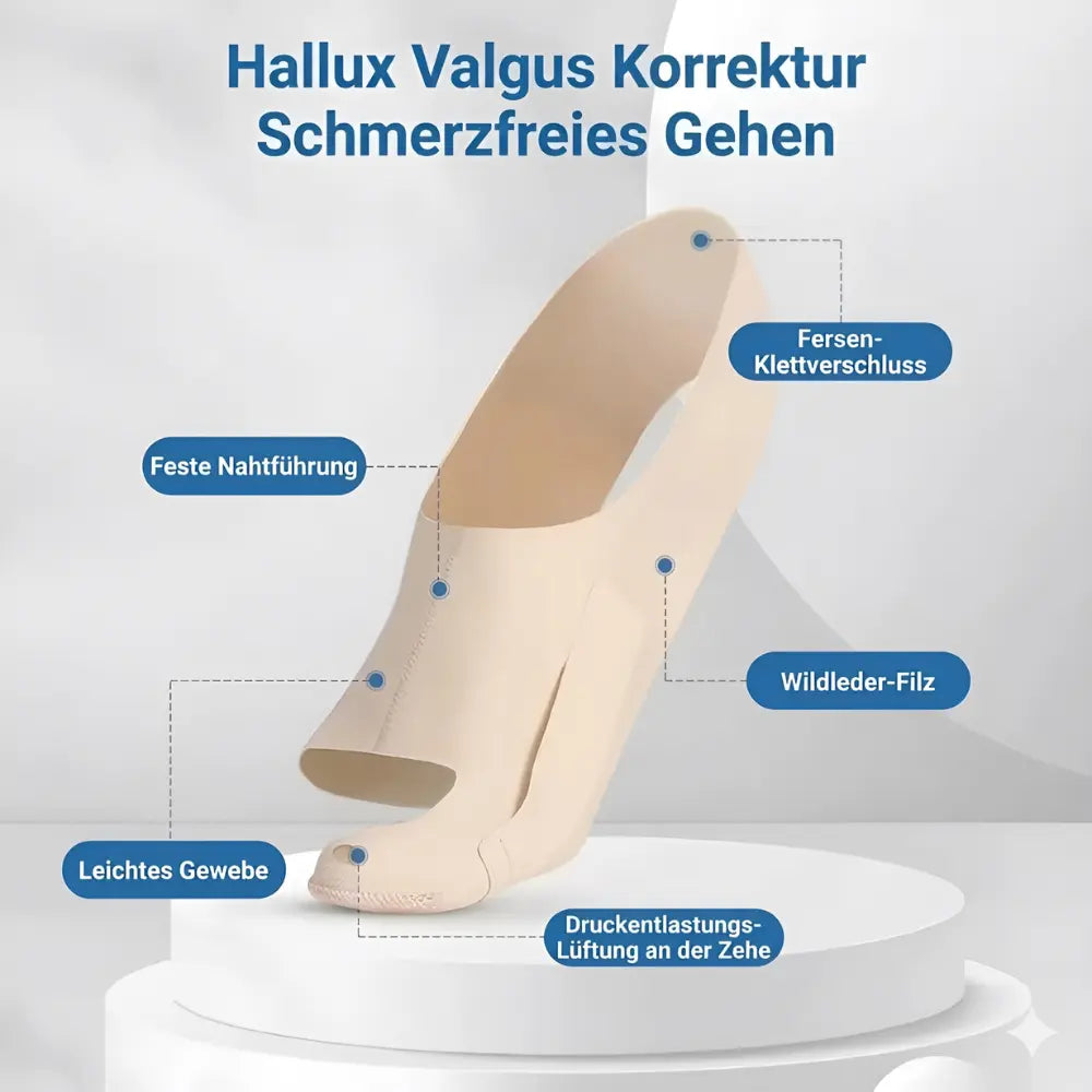 Hallux Valgus Schiene für Schuhe Unisex