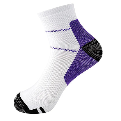 Kompressionssocken Kurz Violett