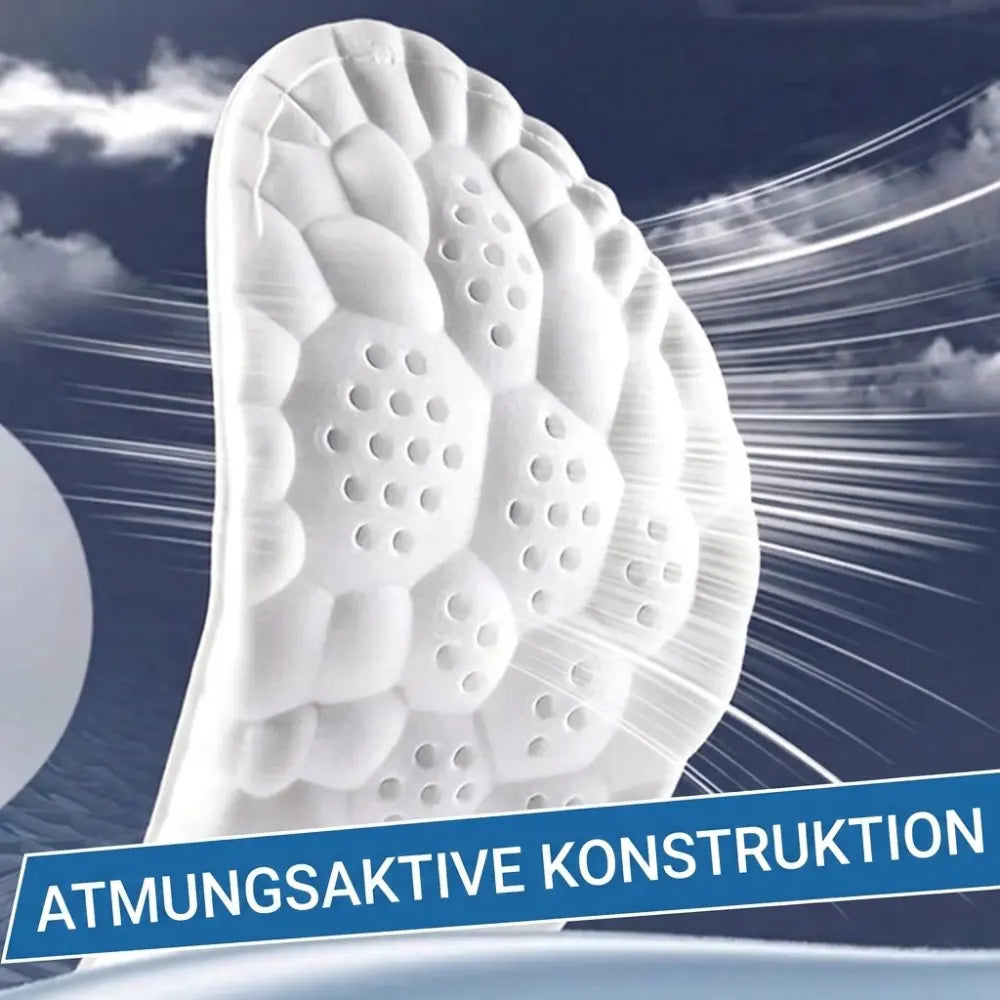 Orthopädische Einlagen – atmungsaktive Konstruktion mit 4D-Belüftung