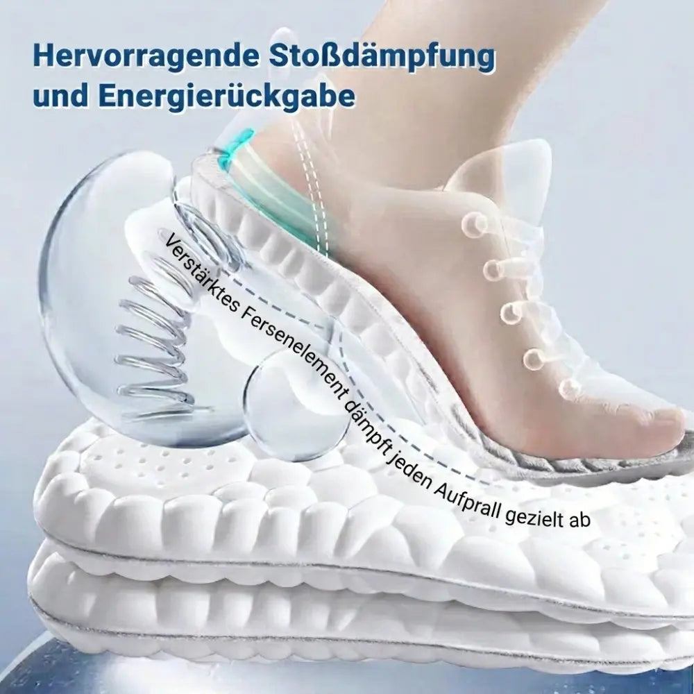 Orthopädische Einlagen – verstärktes Fersenelement für gezielte Stoßdämpfung