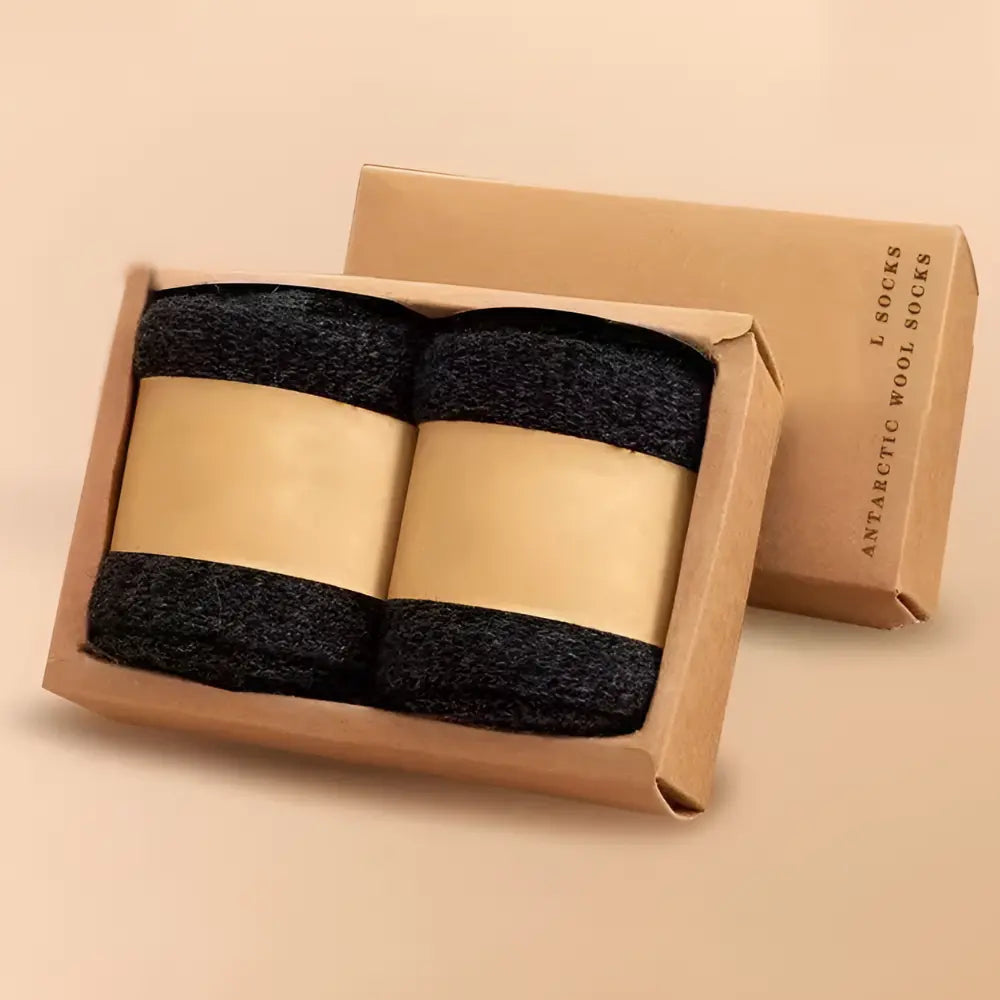 Schwarz Merino Wolle Socken