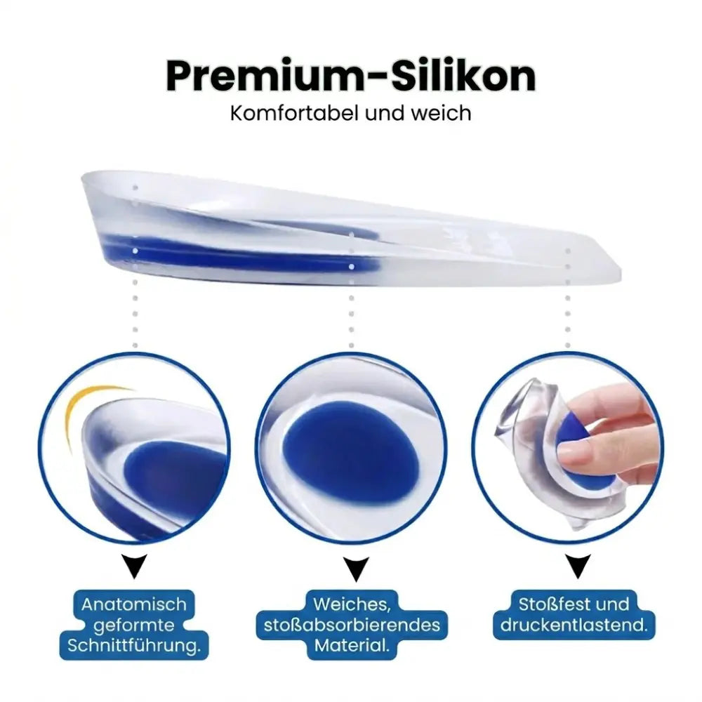 Silikon-Fersenkissen – Anatomisches Silikongel stoßabsorbierend