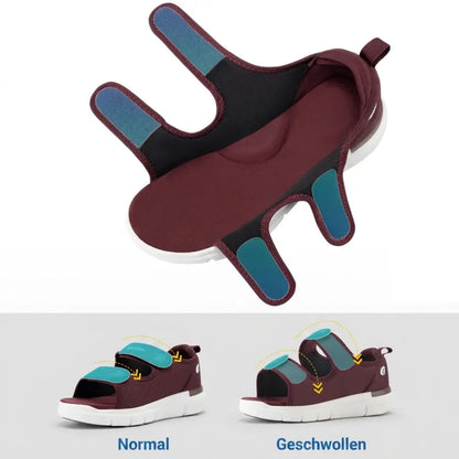 Violett Orthopädische Sandalen Damen