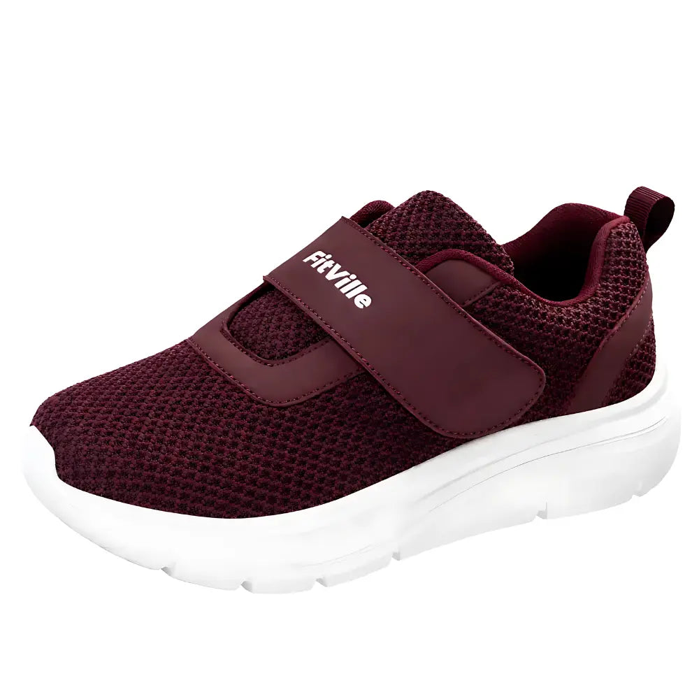 Weinrot Orthopädische Sneaker Damen