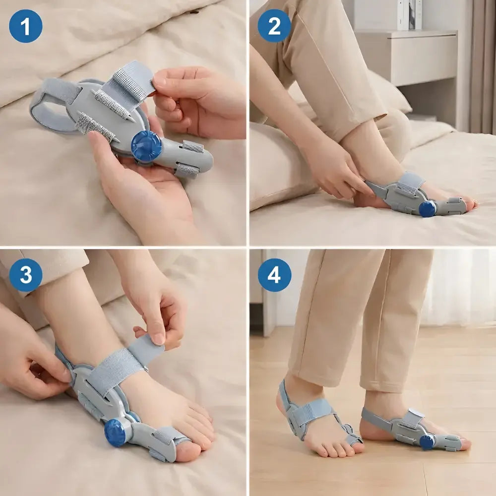 Wie verwendet man die Hallux-valgus-Schiene?