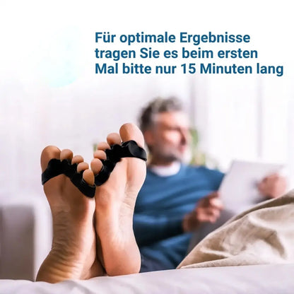 Zehenseparator Silikon getragen – 15 Minuten täglich für optimale Ergebnisse