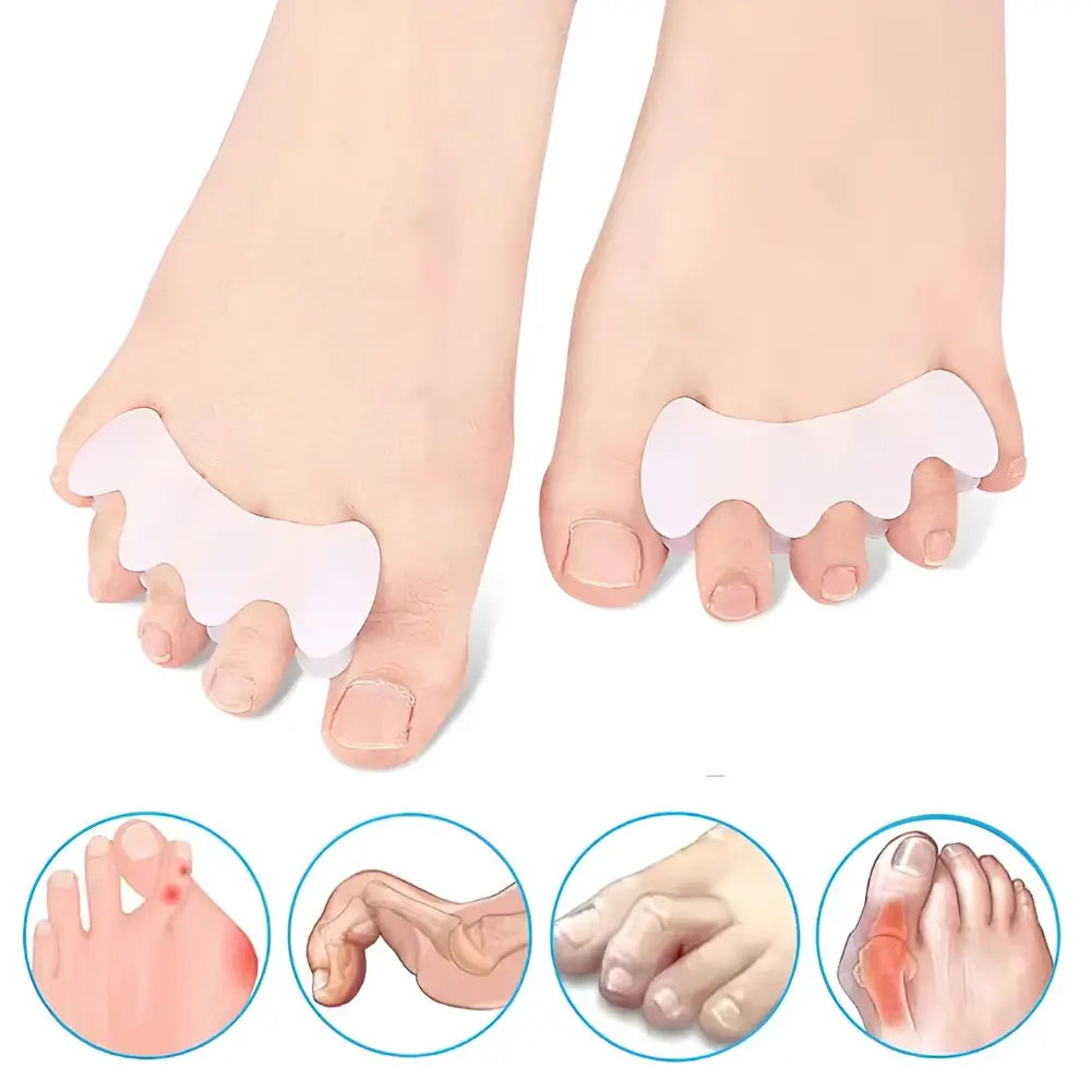 Zehenseparator bei Hallux Valgus Krallenzehe und uberlappenden Zehen
