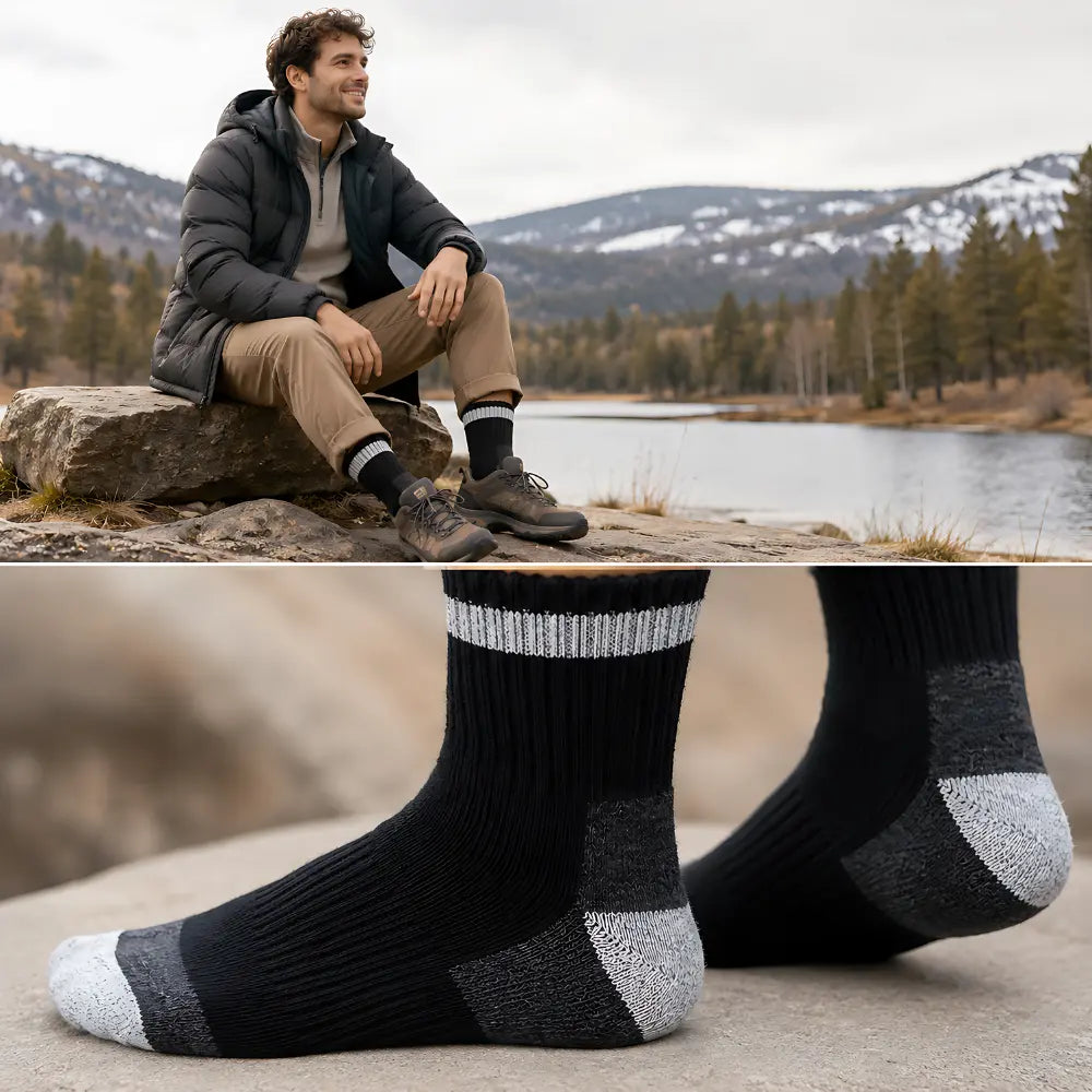 dicke wintersocken getragen fuesse verstaerkte zonen