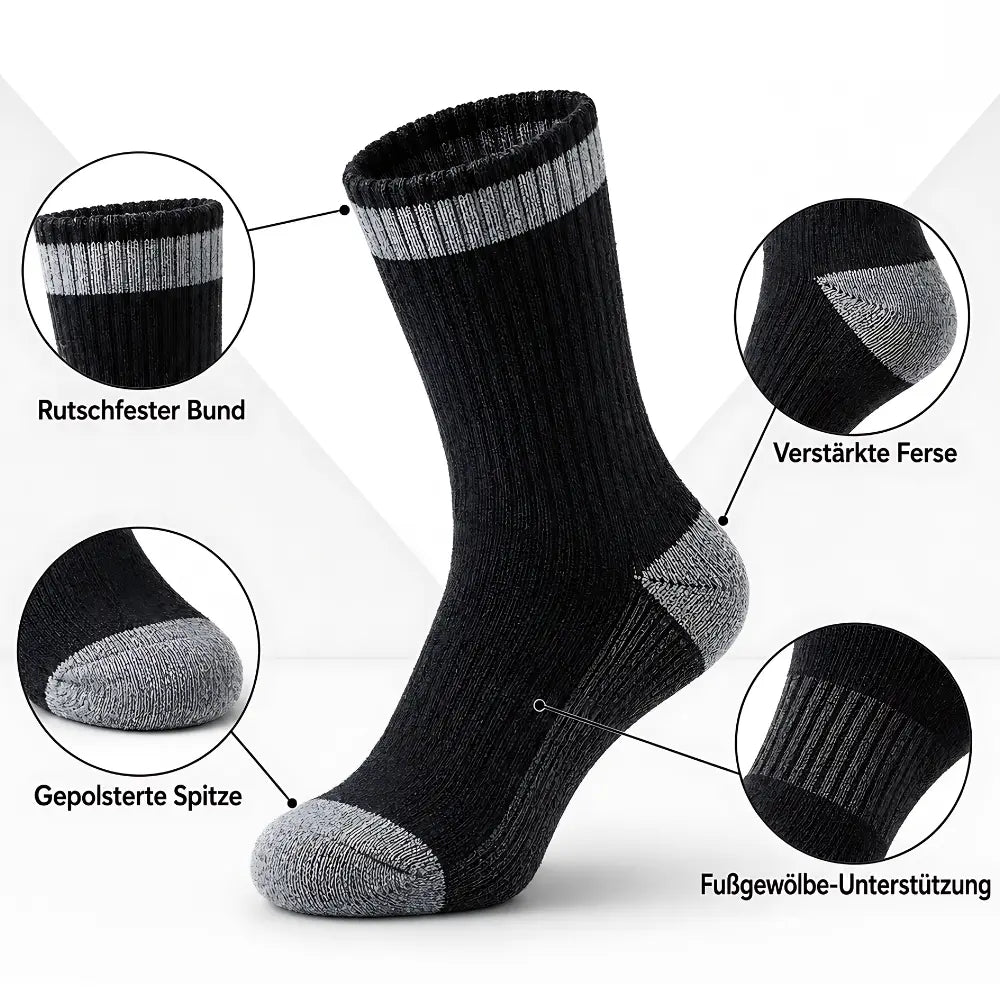 dicke wintersocken technische details verstaerkte zonen