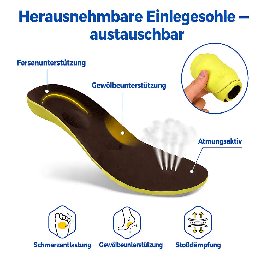 hausschuhe herren breite fuesse einlegesohle gewoelbe daempfung