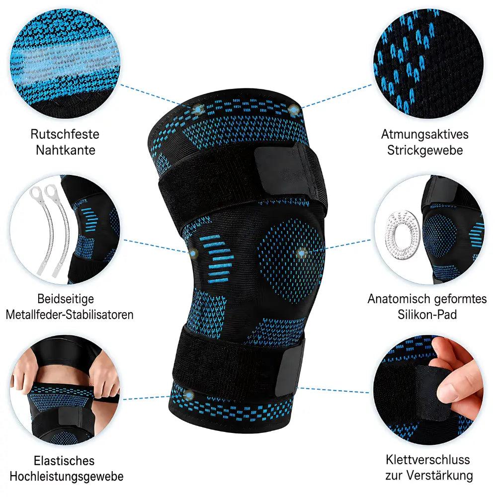 kniebandage klettverschluss technische details funktionsweise