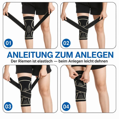 kniebandage mit riemen zanleitung zum anlegen