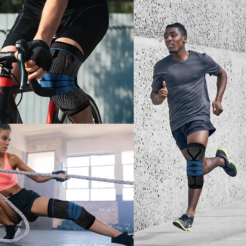 kniebandage orthopaedisch fuer laufen radfahren und krafttraining