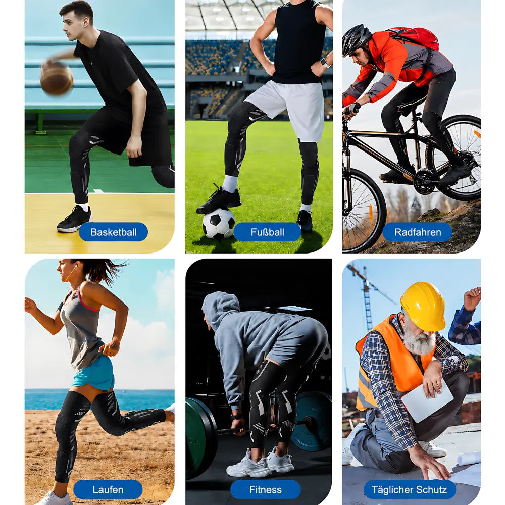 kniebandage sport stabilisierung fuer basketball laufen radfahren