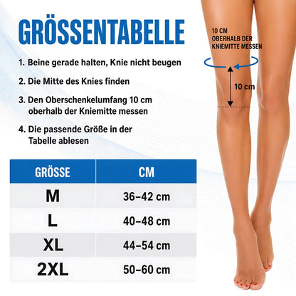 kniebandage sport stabilisierung groessentabelle und messanleitung