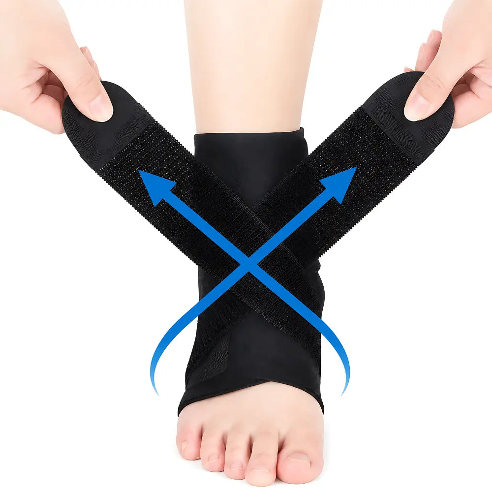 knoechelbandage sport kreuzgurt mechanismus laterale stabilitaet anpassung
