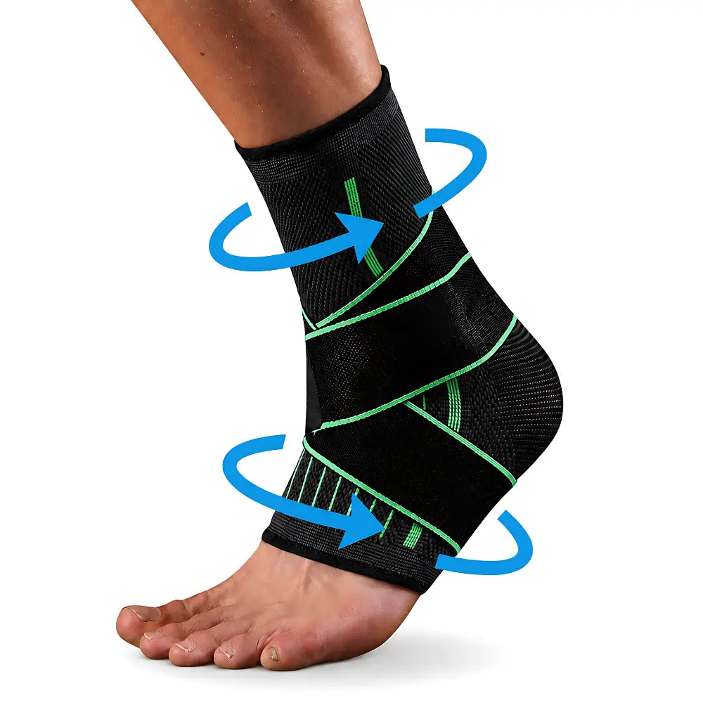 kompressionsbandage knöchel 360 stabilisierung einstellbar mechanismus