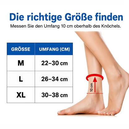 kompressionsbandage knöchel größentabelle umfang cm anleitung