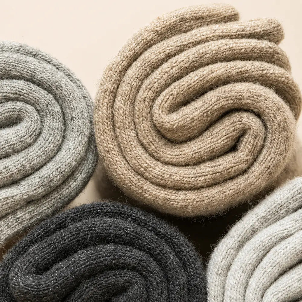 merino wolle socken dichtes gestrick fuer waermespeicherung