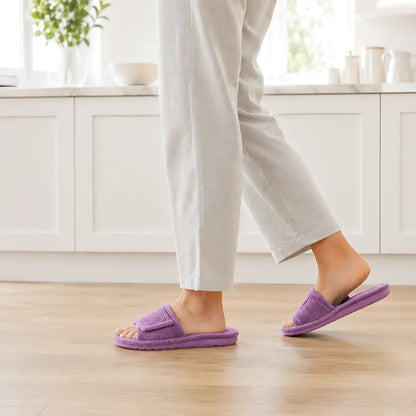 orthopadische hausschuhe damen lila alltag kueche gehen