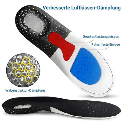 orthopaedische sporteinlagen luftkissen wabenstruktur daempfung