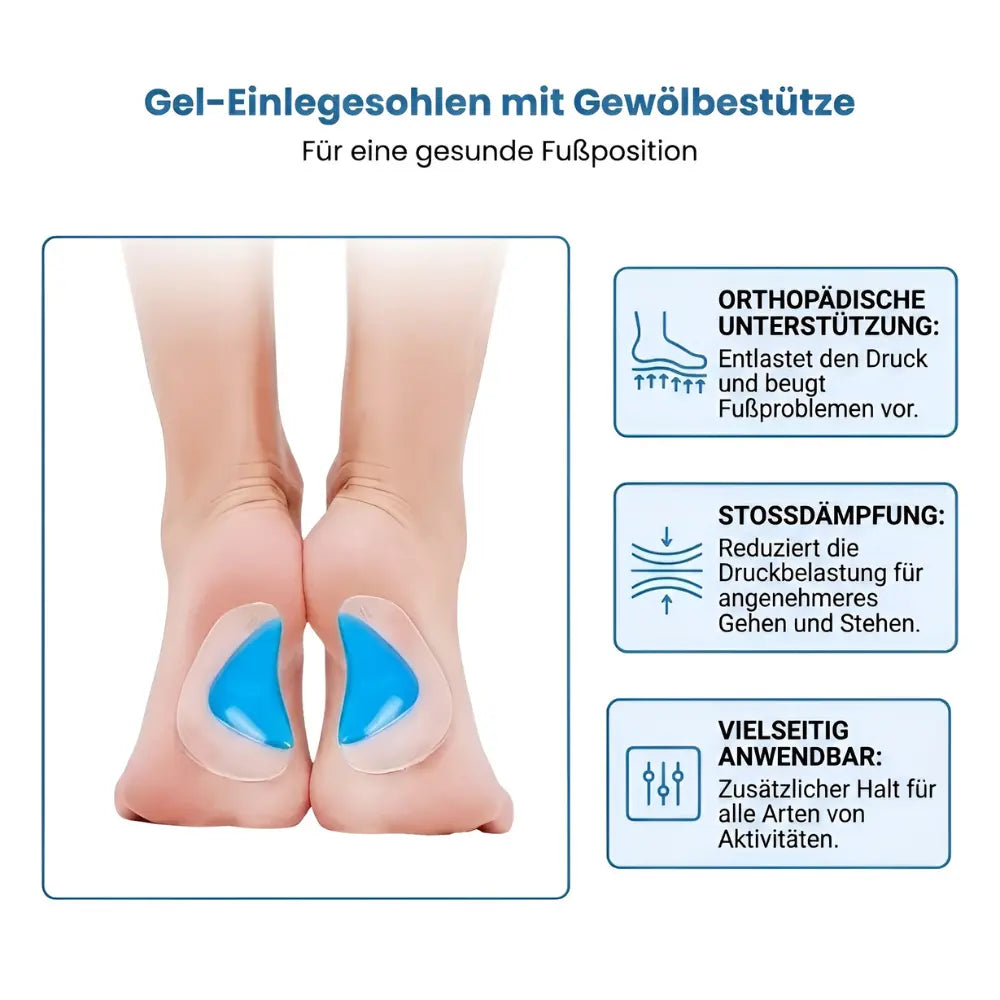 schuheinlagen kinder gel gewoelbestuetze orthopaedisch daempfung