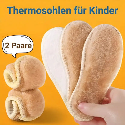 thermosohlen kinder winter 2 paare kunstfell
